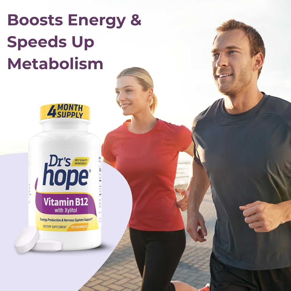 Dr's Hope Vitamin B12 1000mcg Energy & Metabolism Support - 120 Tablets - image 9