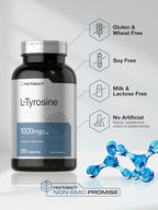 Horbäach L-Tyrosine 1000mg Amino Acid Supplement - 250 Capsules - image 5