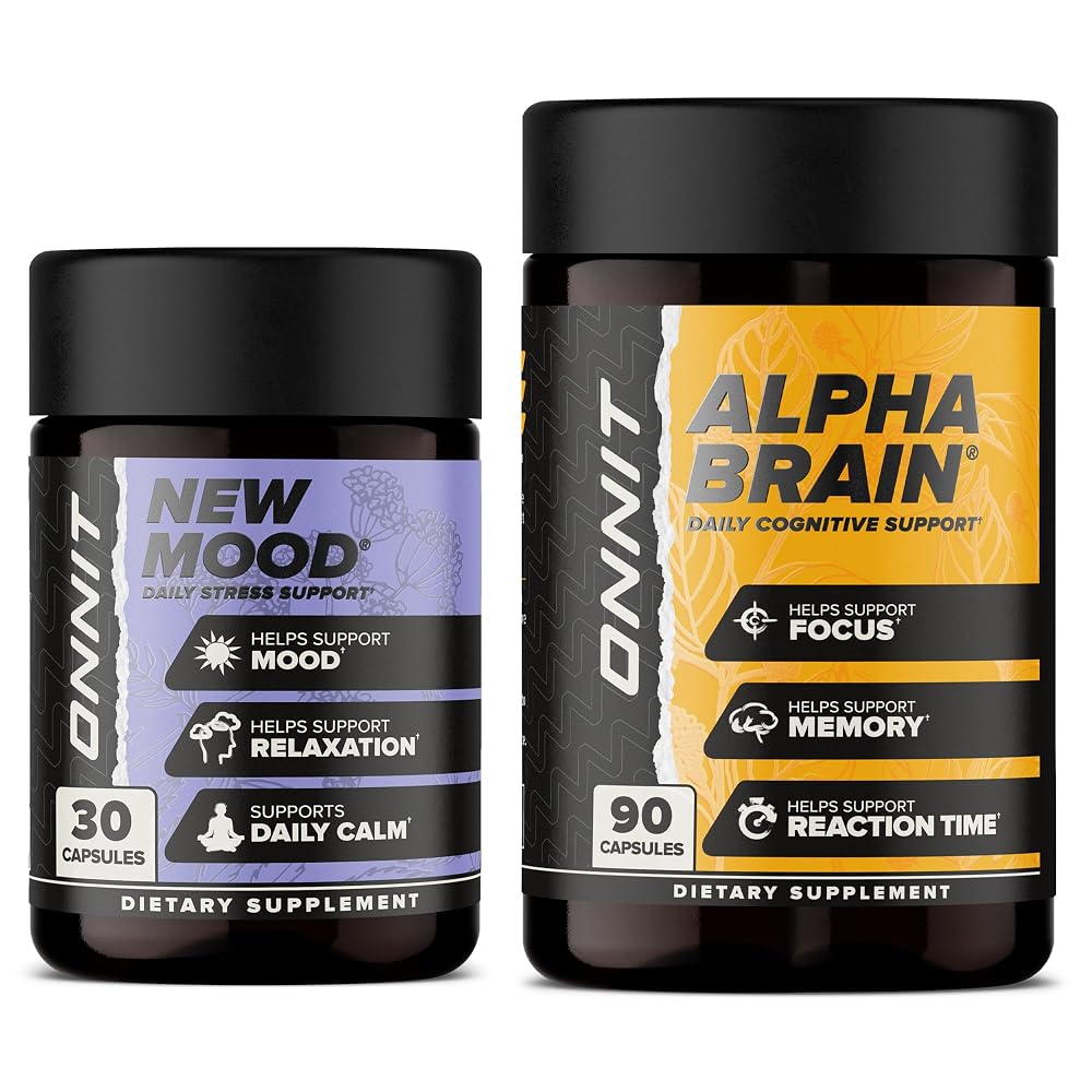 ONNIT Alpha Brain & New Mood Bundle - 120 Capsules