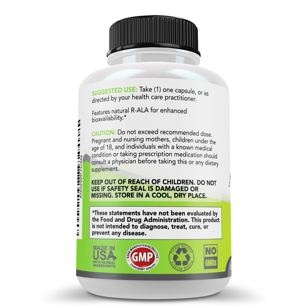 Simply Natures Pure Astragalus Alpha Lipoic Acid 600mg Capsules