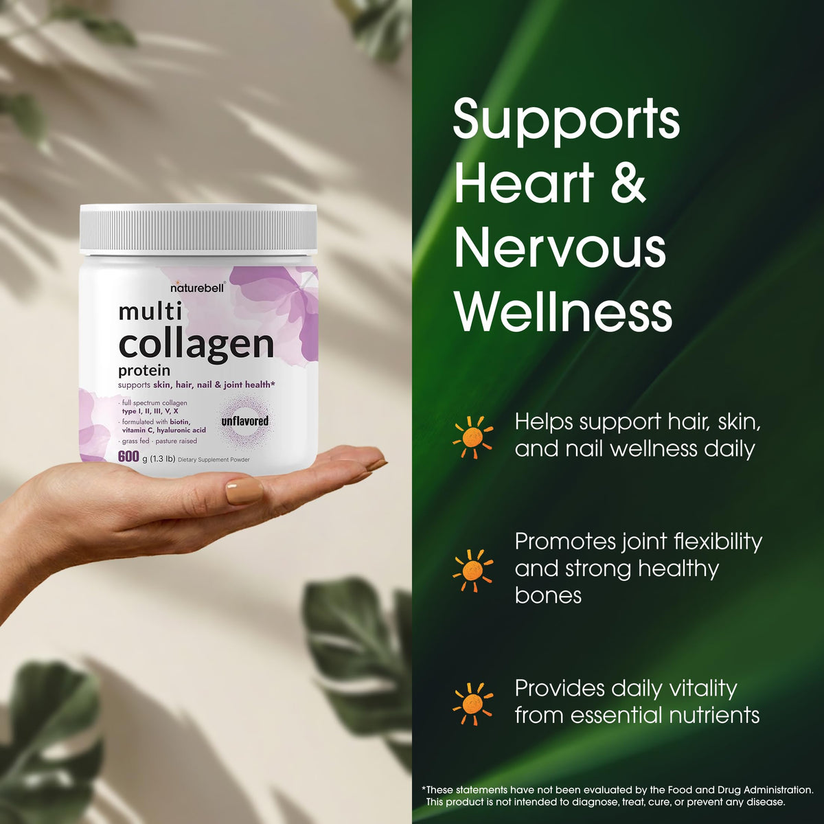 NatureBell Multi Collagen Protein Powder - 600g - image 4