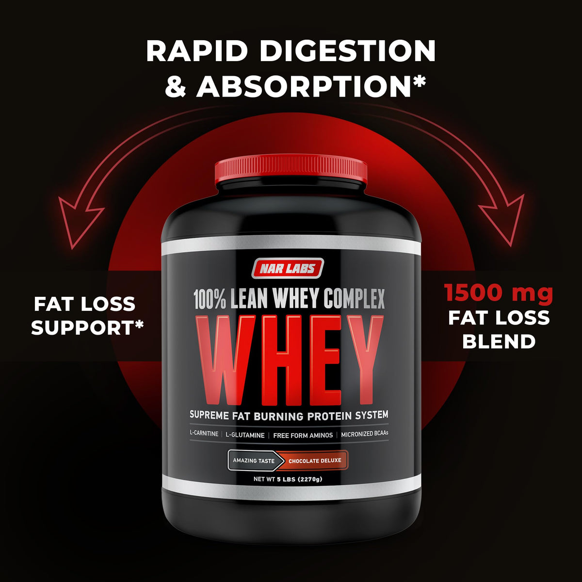 NAR LABS 100% Lean Whey Complex 5lbs