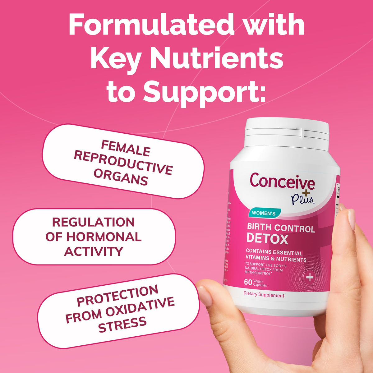 CONCEIVE PLUS Birth Control Detox for Women, 60 Capsules - image 5