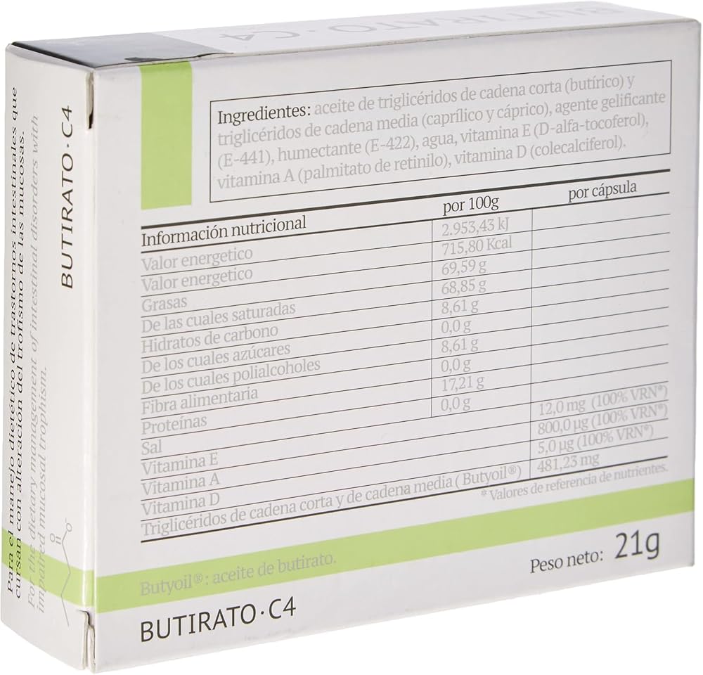 Butycaps Butyrate C4 - 30 Capsules - image 2