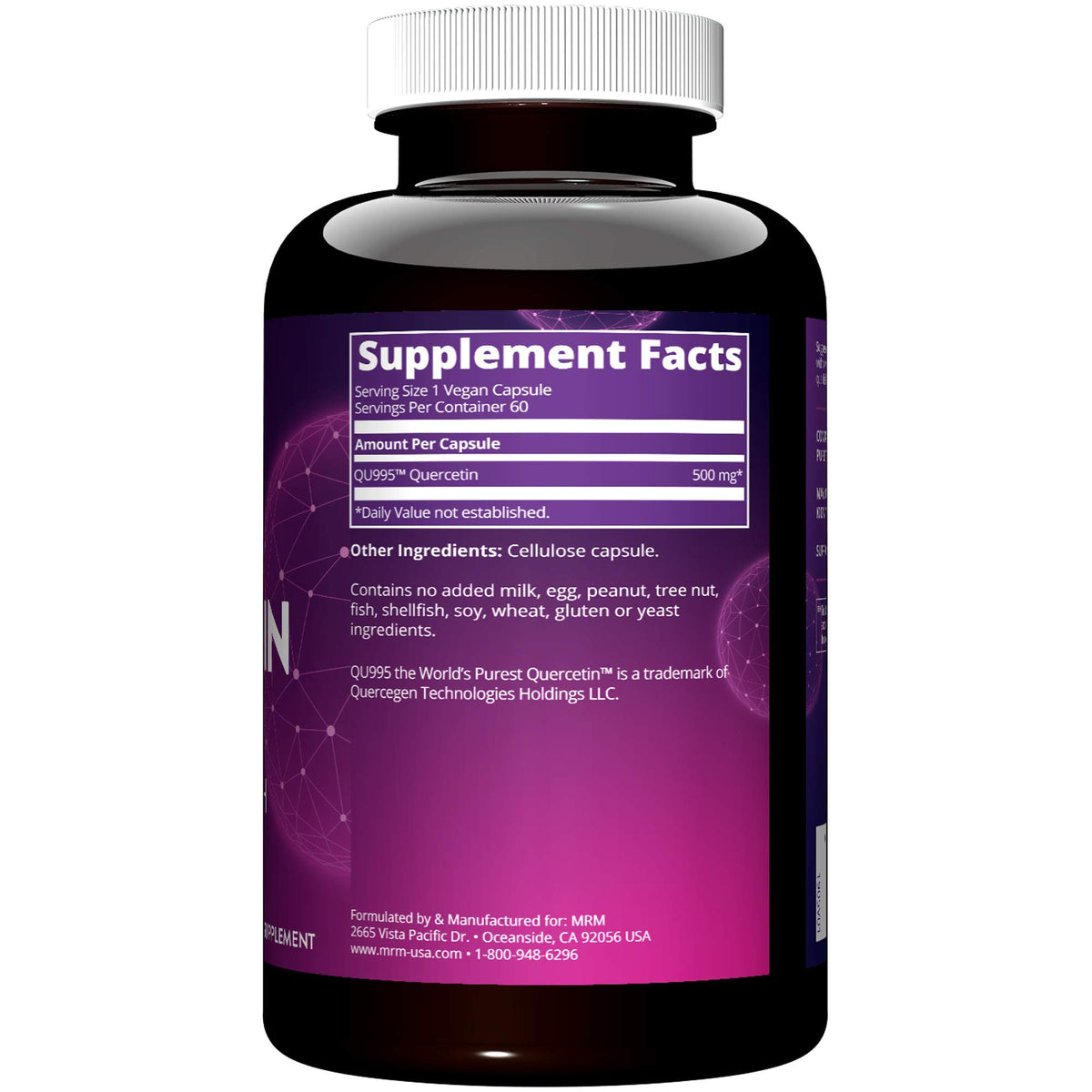 MRM Nutrition Quercetin 500 mg Immune Support - 60 Capsules - image 3