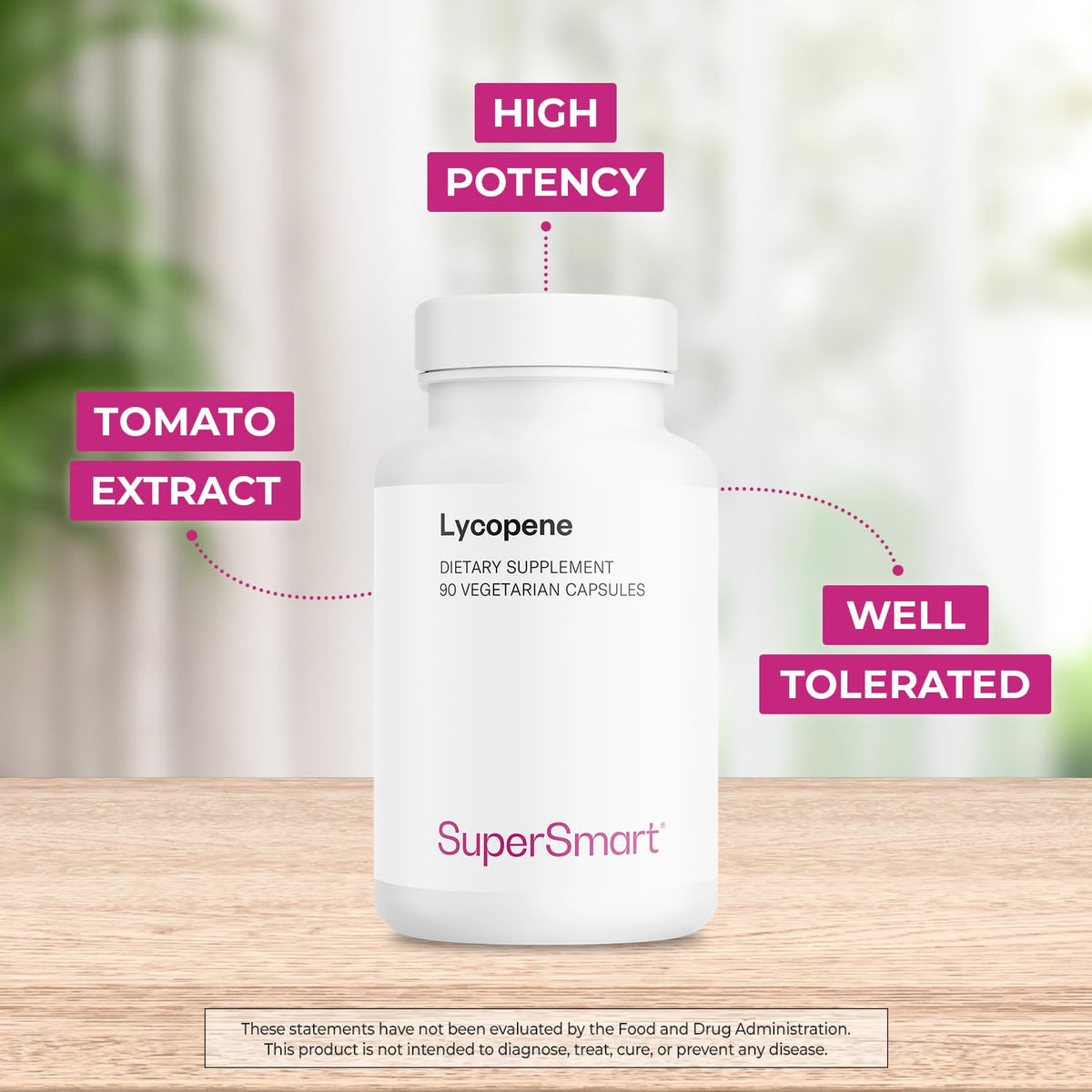 Supersmart Lycopene 30mg per Day Tomato Extract - 90 Capsules - image 3