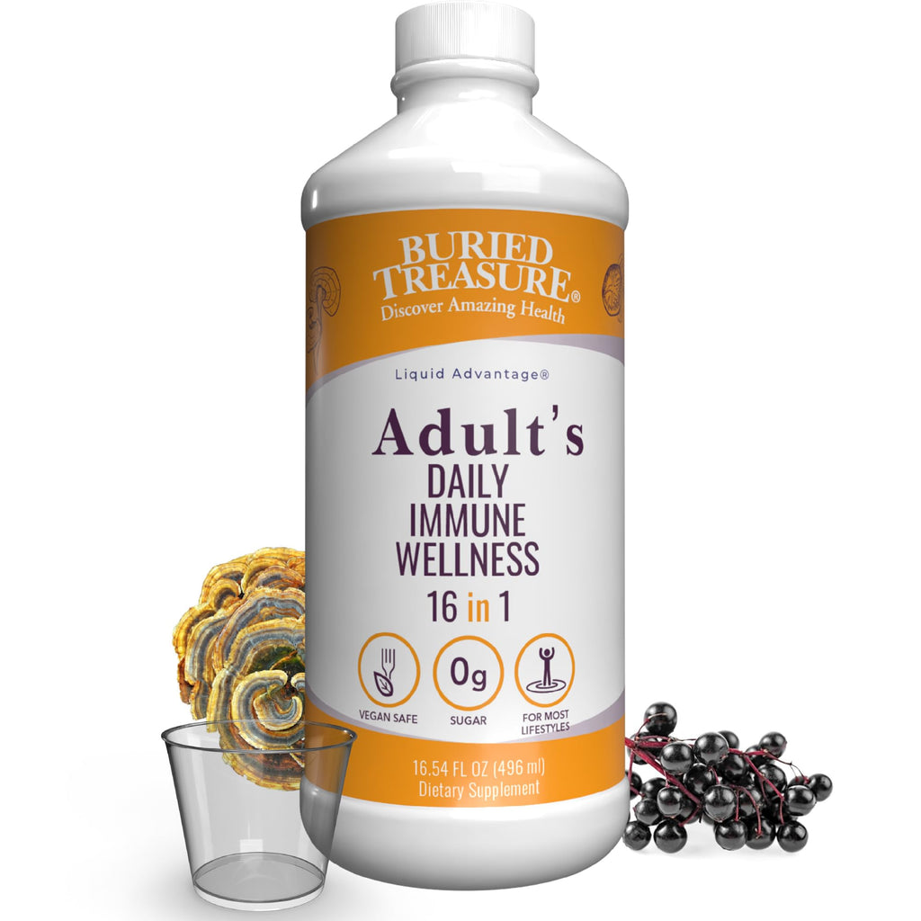 Buried Treasure Adult Daily Immune Wellness Liquid - 16 Fl Oz