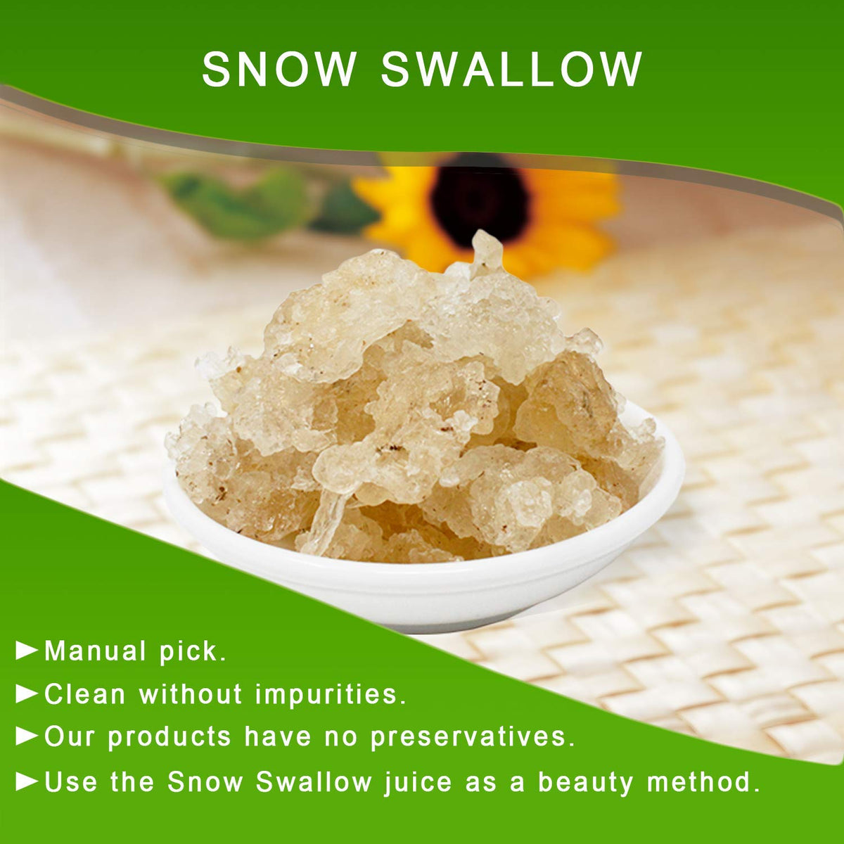 DABC OAK LAND Natural Wild Tragacanth Gum Snow Swallow - 8 oz - image 6