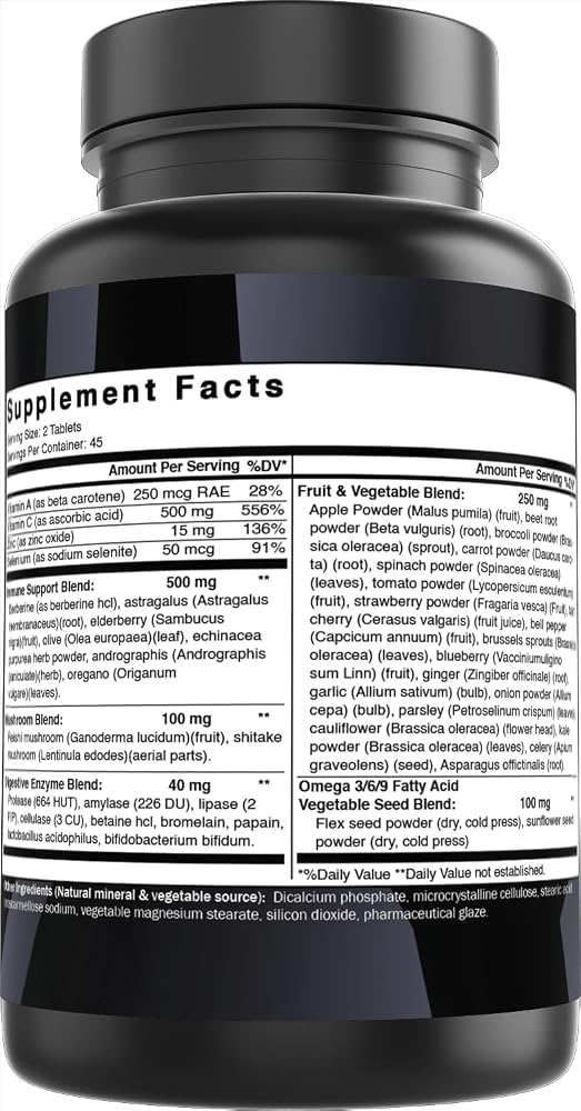 Best Naturals Day-to-Day Immune Food-Based Supplements - 90 Tablets - image 5
