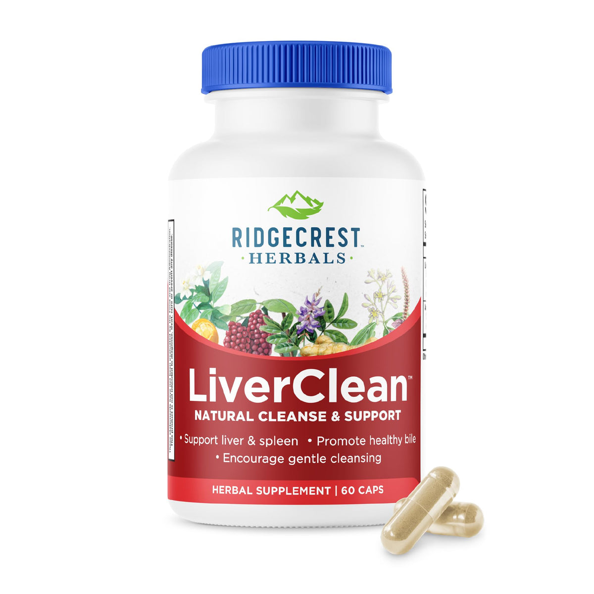 RidgeCrest Herbals LiverClean Herbal Liver Support - 60 Capsules