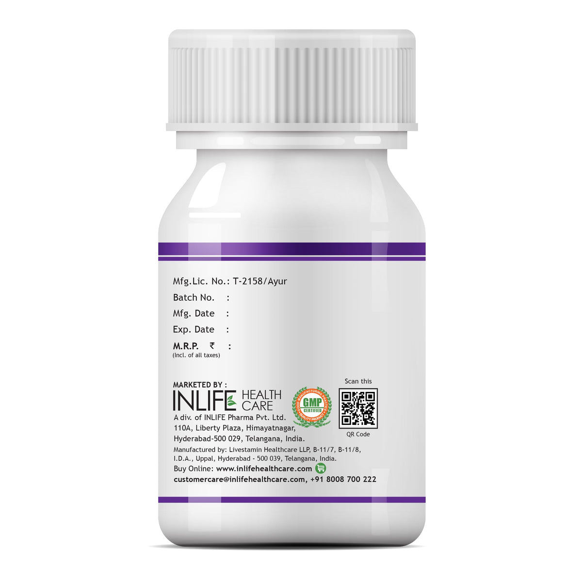 INLIFE Licorice Root Extract Standardized 500 mg - 60 Vegetarian Capsules - image 3