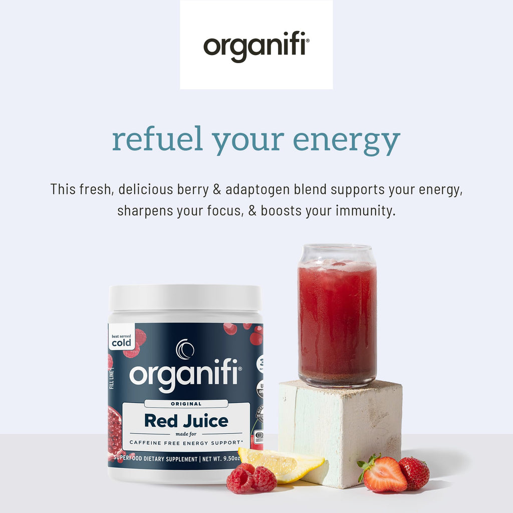 Organifi Red Juice - Energy Powder Reduces Afternoon Crashes