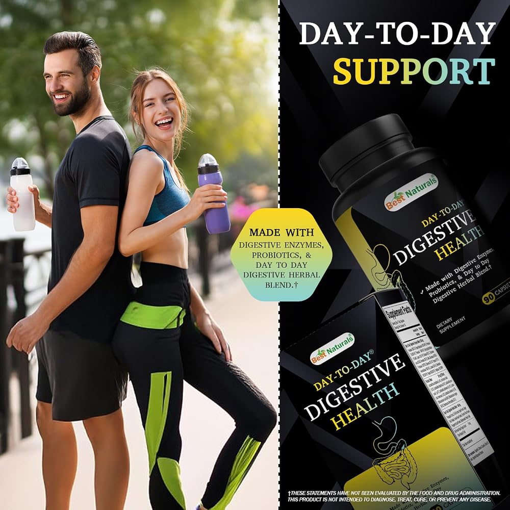 Best Naturals Day-to-Day Digestive Support - 90 Vegetarian Capsules - image 6