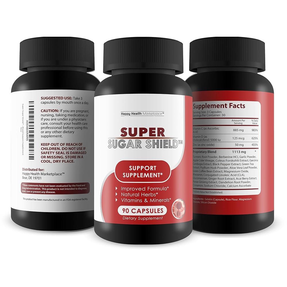 Happy Health Marketplace Super Sugar Support Berberine - 90 Capsules - image 4