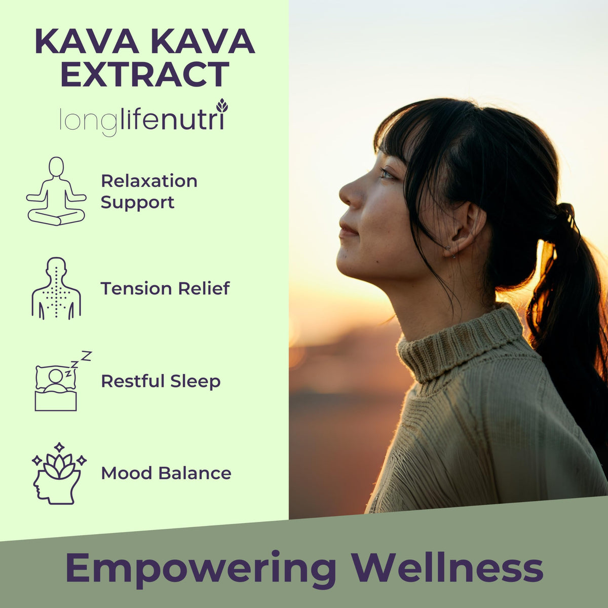 LongLifeNutri Kava Kava Extract 1000mg for Relaxation - 180 Vegetarian Capsules - image 4