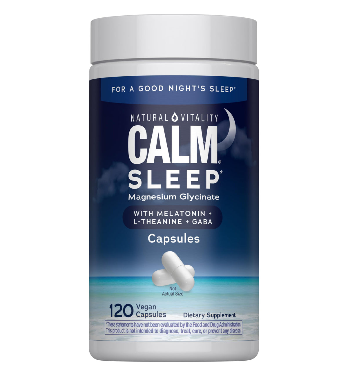 Natural Vitality Calm Sleep Magnesium Glycinate - 120 Capsules
