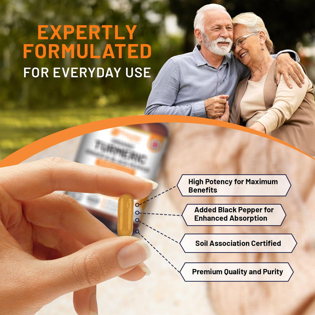 PH PROWISE Healthcare Turmeric Curcumin 1440mg with Black Pepper & Ginger - image 5