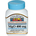 21st Century MgO 400 mg Magnesium Oxide Tablets - 180 Count