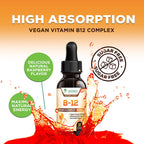 Nature's Nutrition Vitamin B12 Drops Methylcobalamin Energy Support - 2 Fl Oz - image 6