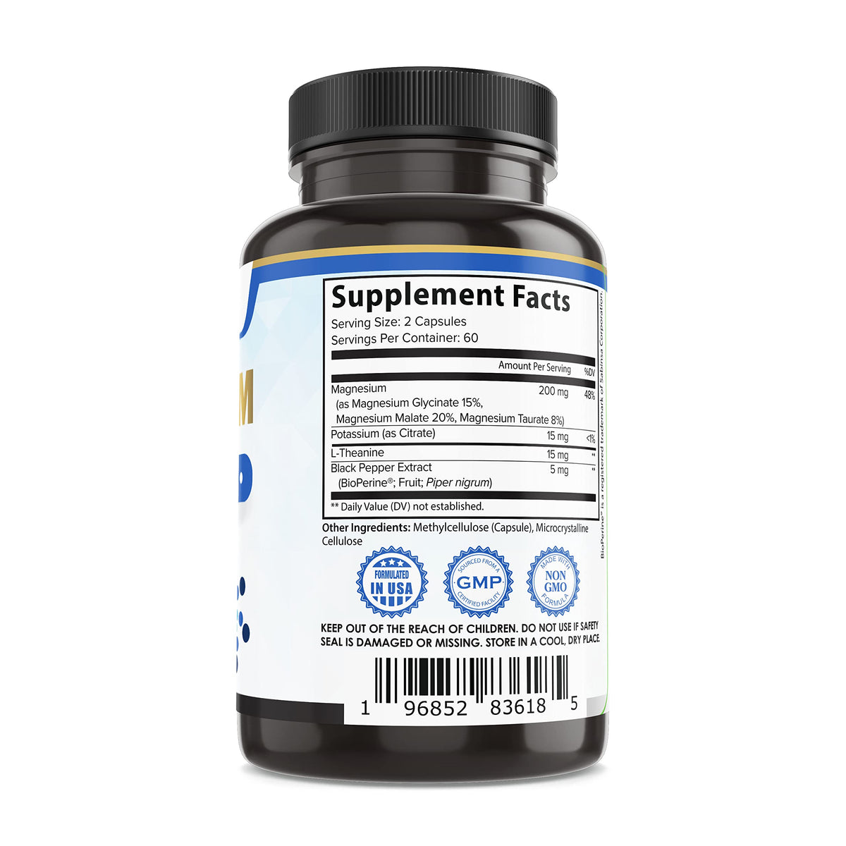 Pure Organic Elements Magnesium Glycinate with Potassium & L-Theanine - image 7