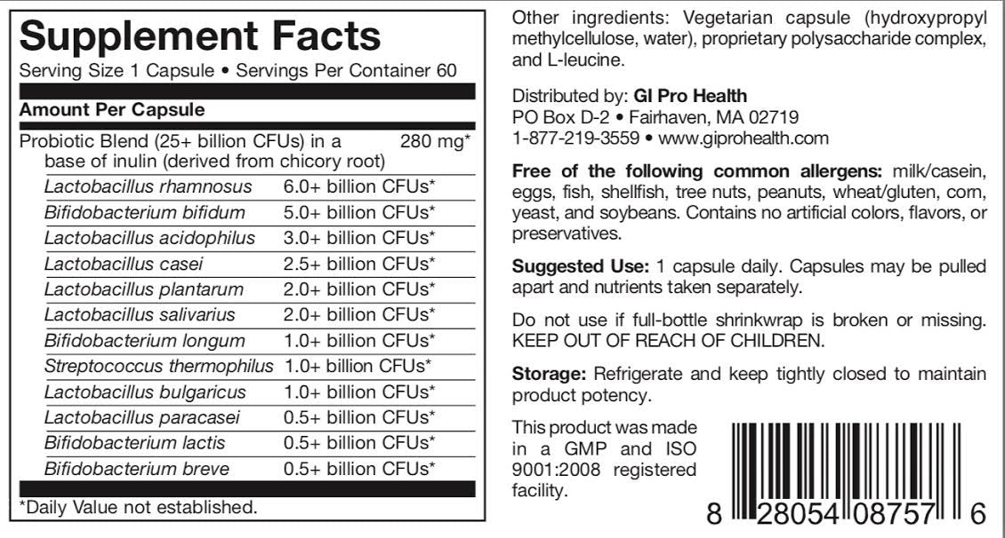 GI ProHealth GIPROx12 Probiotic 25 Billion CFU - 1 Capsules - image 2