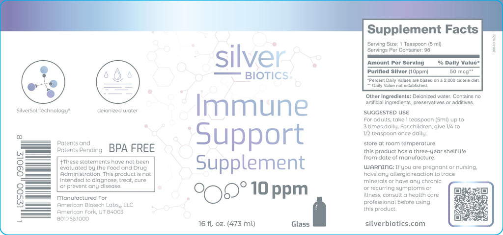 American Biotech Labs Silver Biotics Multivalent SilverSol 10 PPM - 16 Fl Oz - image 9