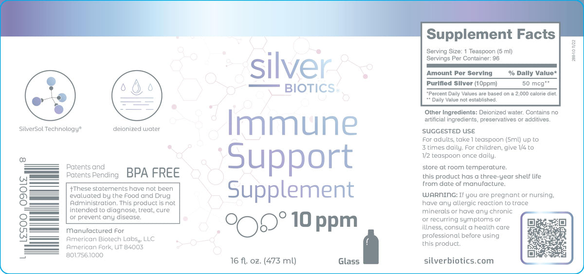 American Biotech Labs Silver Biotics Multivalent SilverSol 10 PPM - 16 Fl Oz - image 9