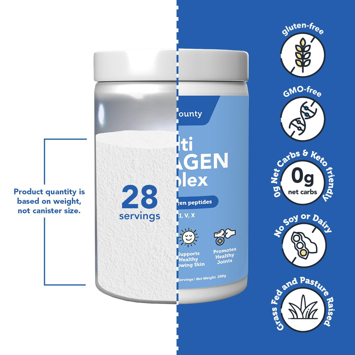 Vitamin Bounty Multi Collagen Complex Powder - 28 Servings - image 5