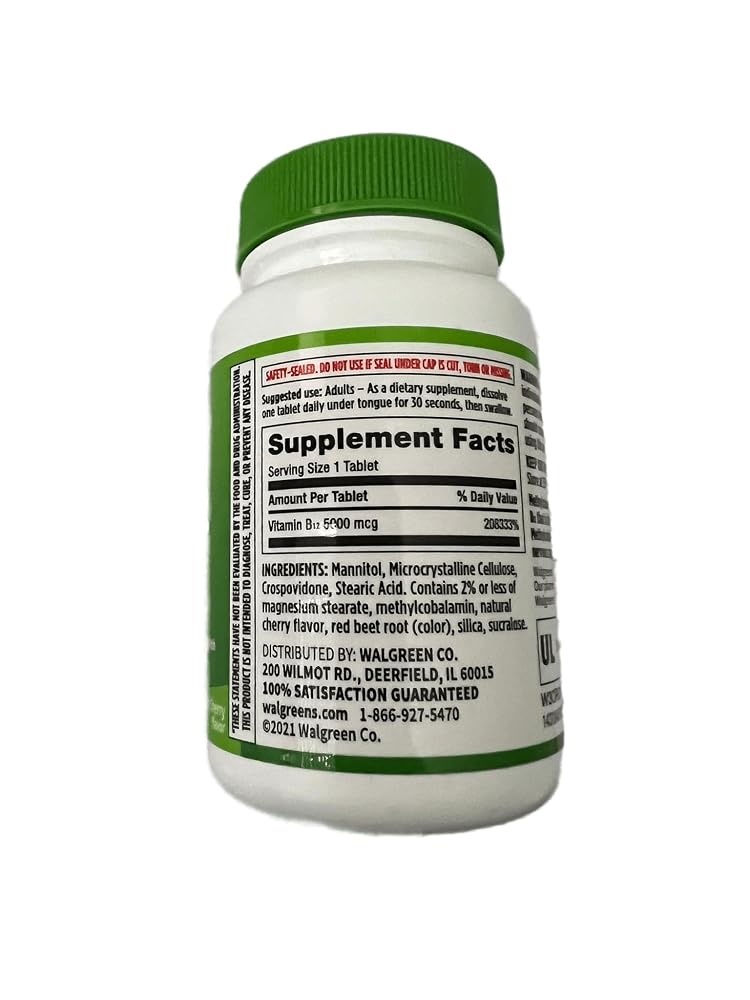 Walgreens Vitamin B12 5000 mcg - 90 Tablets - image 2