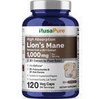 NusaPure Lion's Mane 1000mg - 120 Vegetarian Capsules