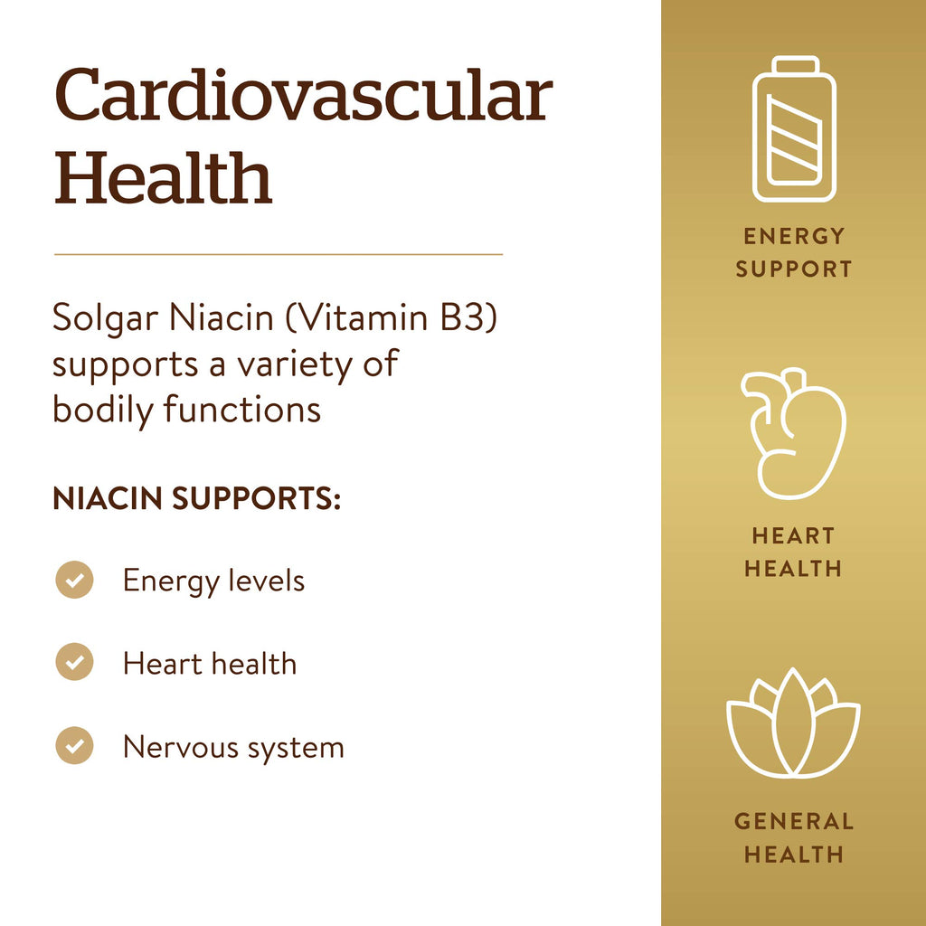 Solgar Niacin Vitamin B3 500 mg - 250 Vegetable Capsules - image 4