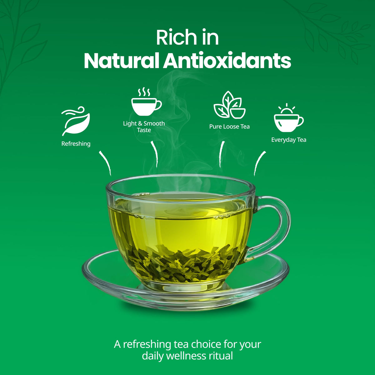 GATE TO NATURE NCL Loose Leaf Green Tea Vietnamese - 8oz - image 3