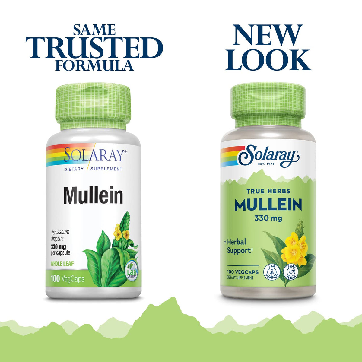 SOLARAY Mullein Leaf Herbal Support 330mg - 200 Vegetarian Capsules - image 3