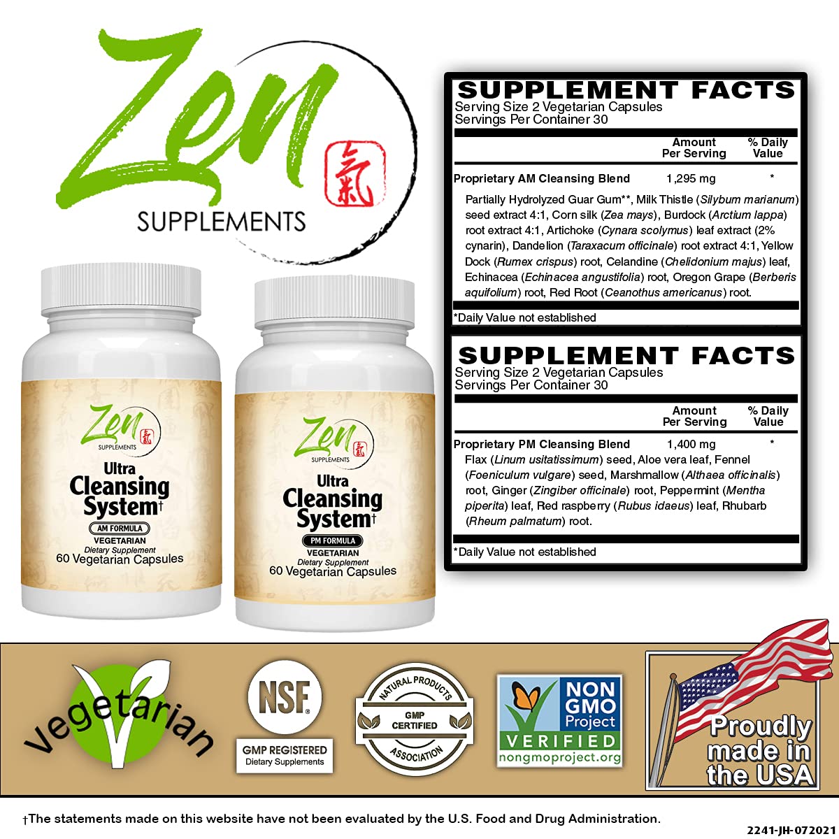 Zen Supplements Ultra Cleansing System Detox Kit - 100% Natural - image 2