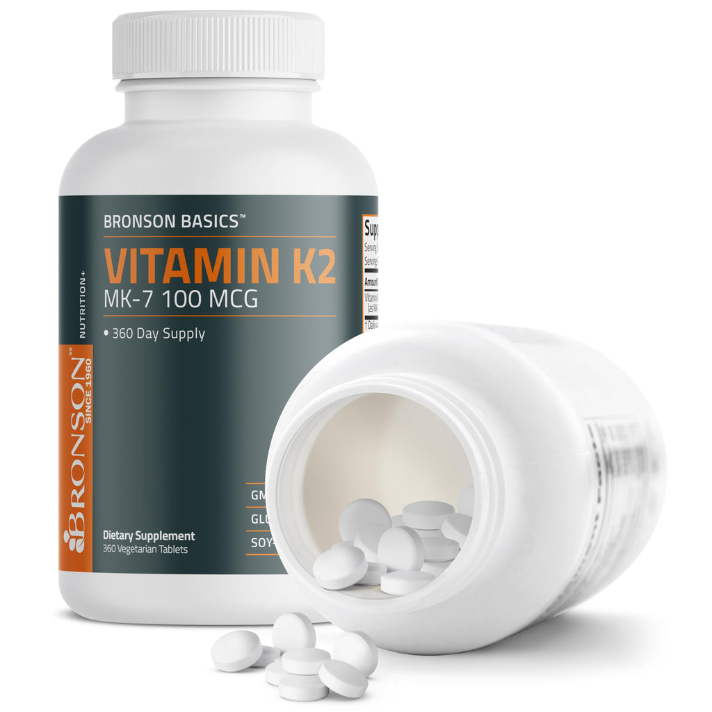 Bronson Bronson Basics Flavored Vitamin K2 Tablets Support Strong