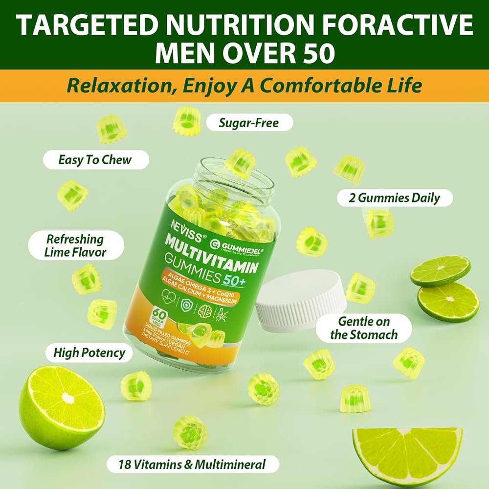 NEVISS Multivitamin for Men 50+ - 60 Gummies - image 7