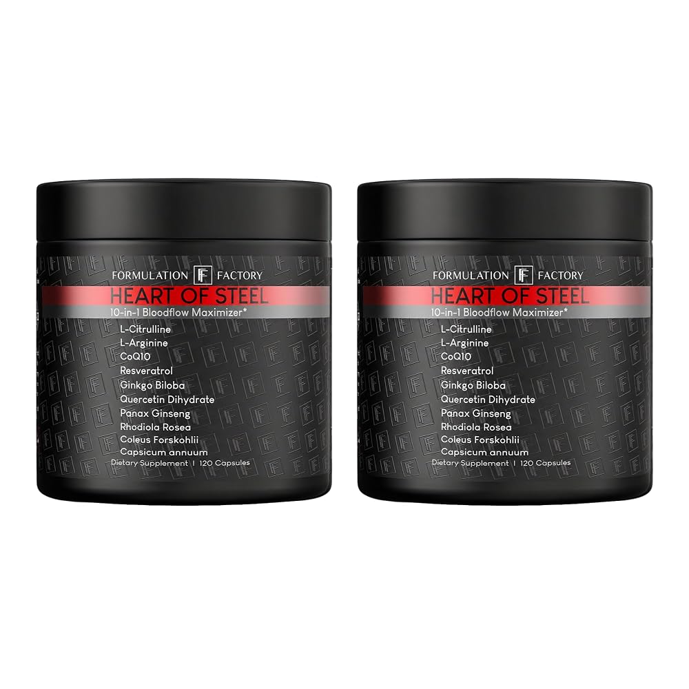 Formulation Factory Heart of Steel Nitric Oxide Supplements for Women