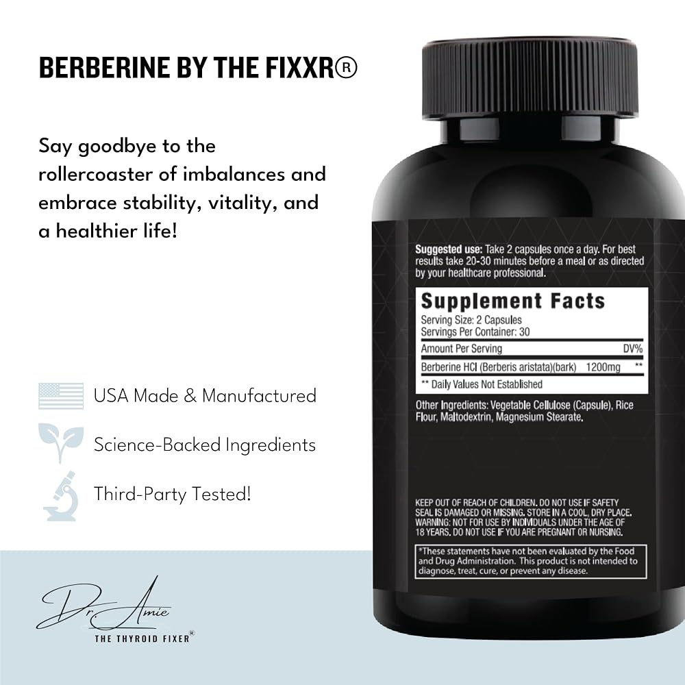 Fixxr Berberine HCI 1200 mg - 60 Capsules - image 2