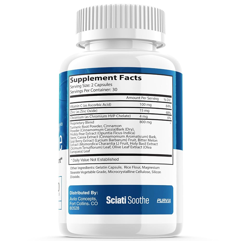 Purvia Sciatisoothe Nerve Health Support Capsules - 300 Count - image 7