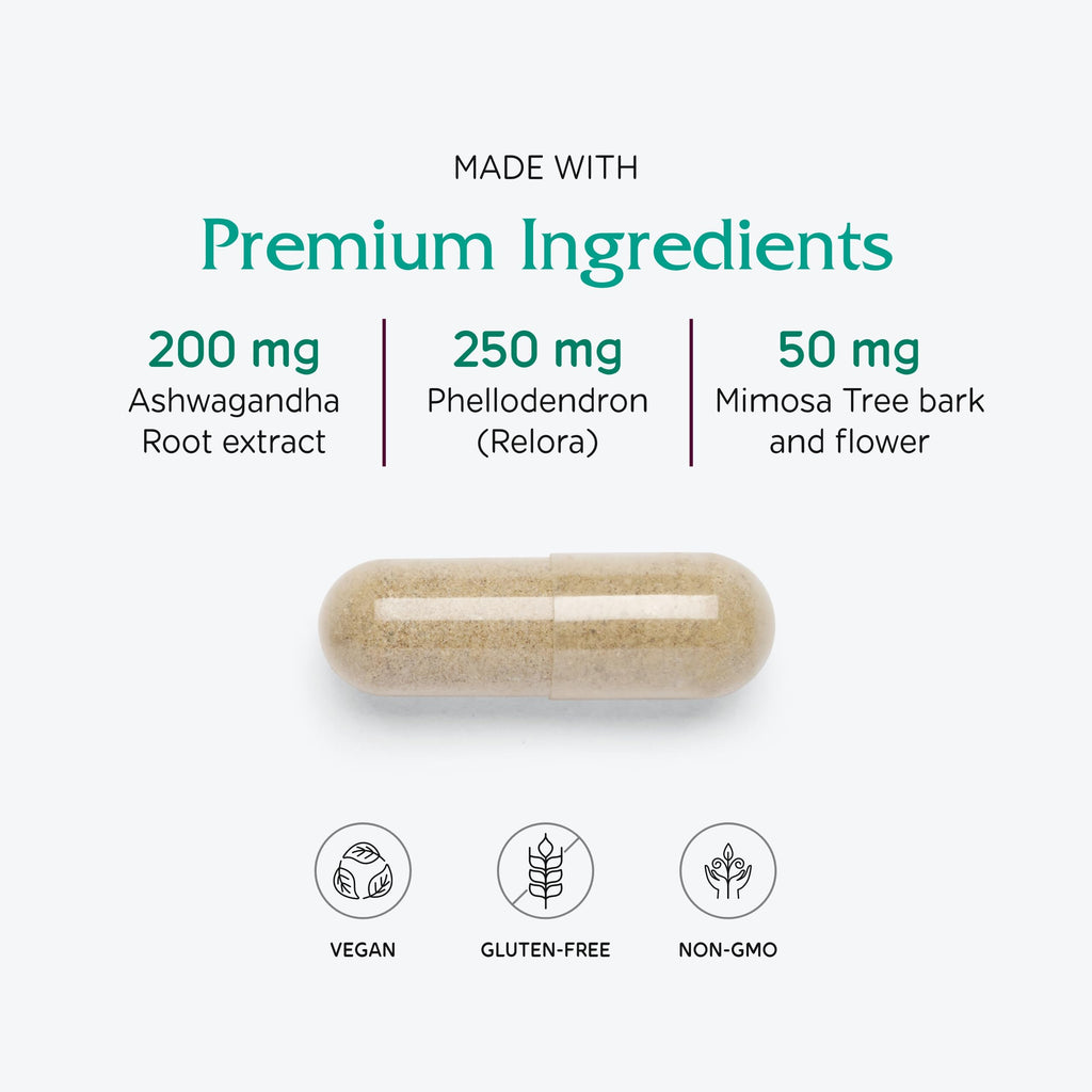 Vitanica Cortisol Relief, Stress and Sleep Support, Vegan