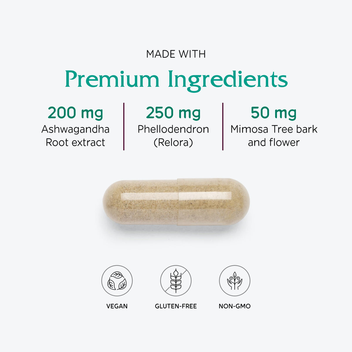 Vitanica Cortisol Relief, Stress and Sleep Support, Vegan
