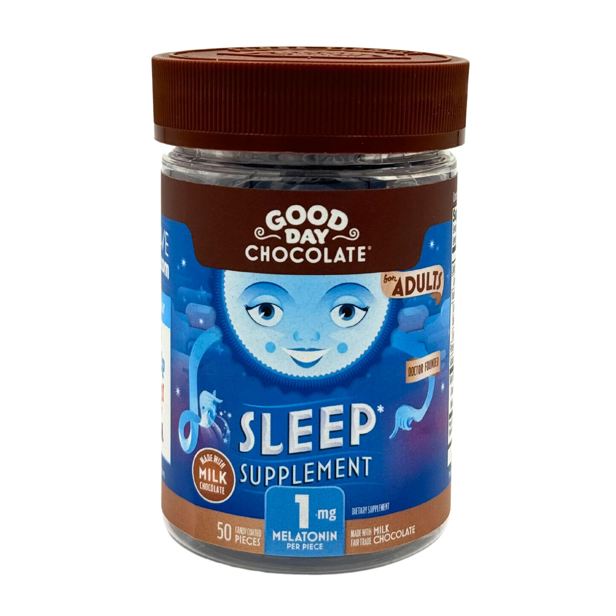 Good Day Chocolate Melatonin for Adults - 50 Count
