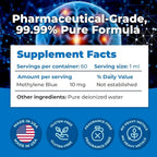 HelloPharmacist Methylene Blue 1% Liquid Brain Support - 2 oz - image 2