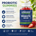 LifeSource Vitamins Organic Probiotic Gummies - 60 Gummies - image 2
