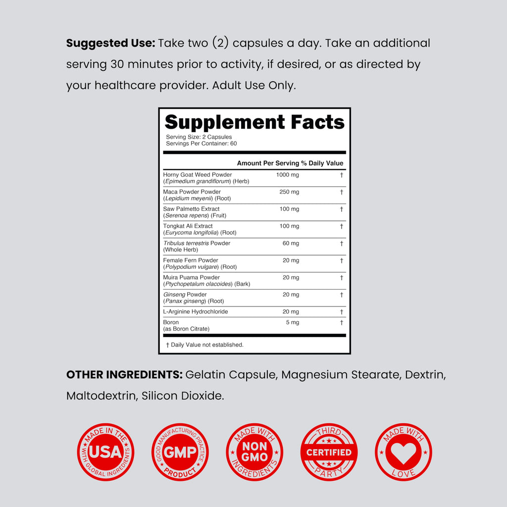 DORADO NUTRITION Horny Goat Weed - Original Formula