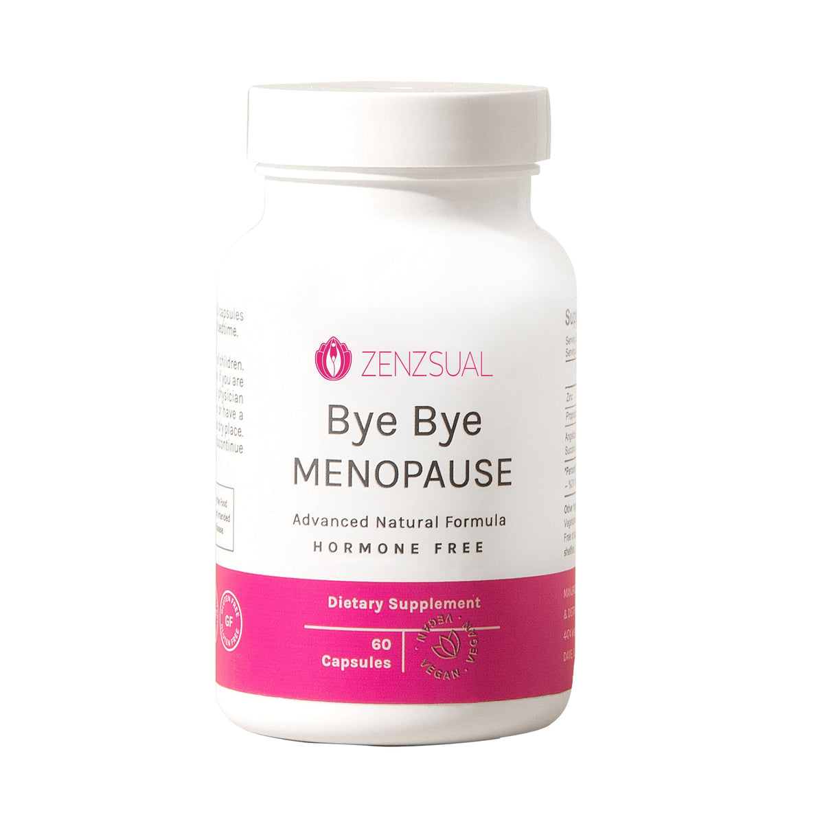 ZENZSUAL Bye Bye Menopause with Melatonin - 60 Capsules