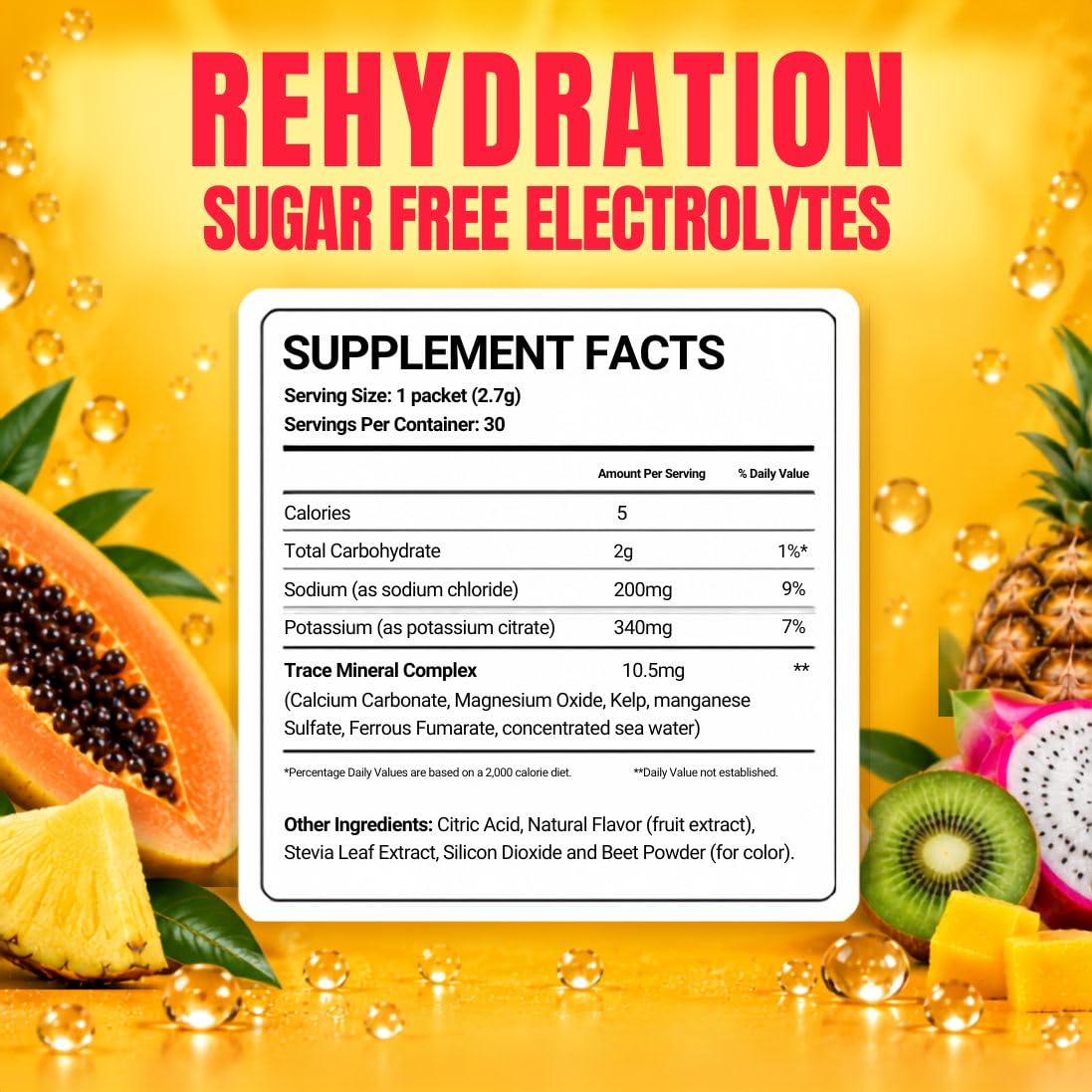 Dr. Price's Vitamins Electrolytes Powder Packets