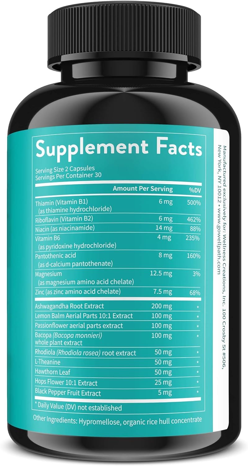 WellPath Zen Stress Relief & Mood Support Supplement - 180 Capsules - image 2