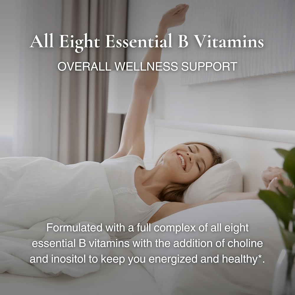 Utzy Naturals Vitamin B Complex All 8 B Vitamins - 60 Capsules - image 3