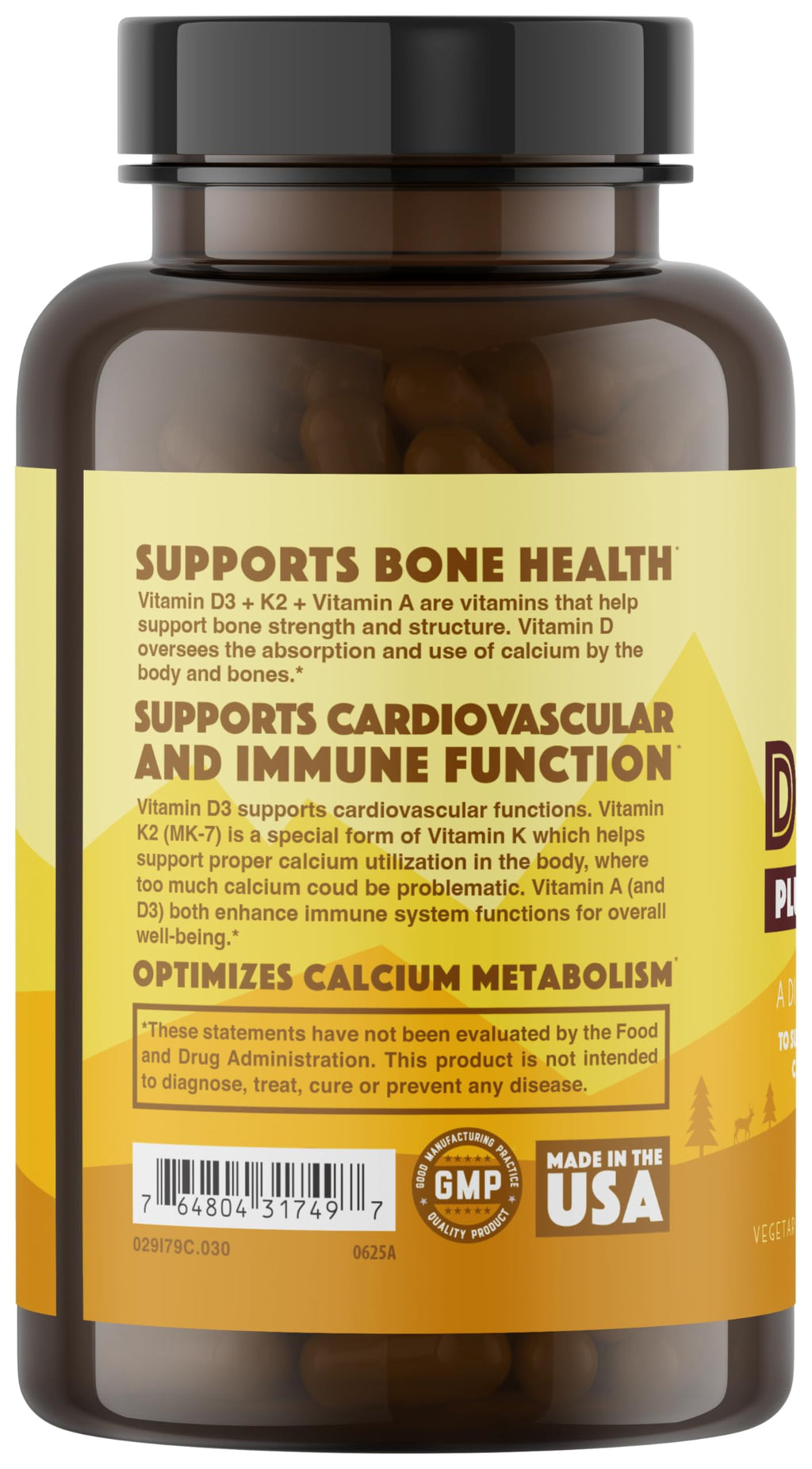 Natural Rhythm Vitamin D3 5000 IU with K2 MK-7 - 30 Capsules - image 5